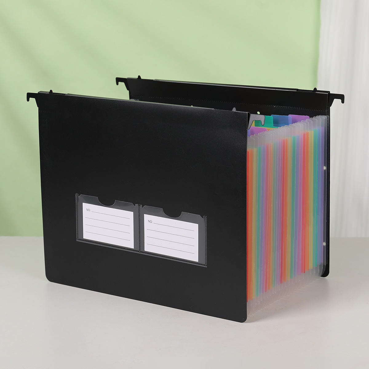 Expandable Accordion File Folder 13 Pockets - Hangende accordeonmap met 7/13/25 vakken, uitvouwbare