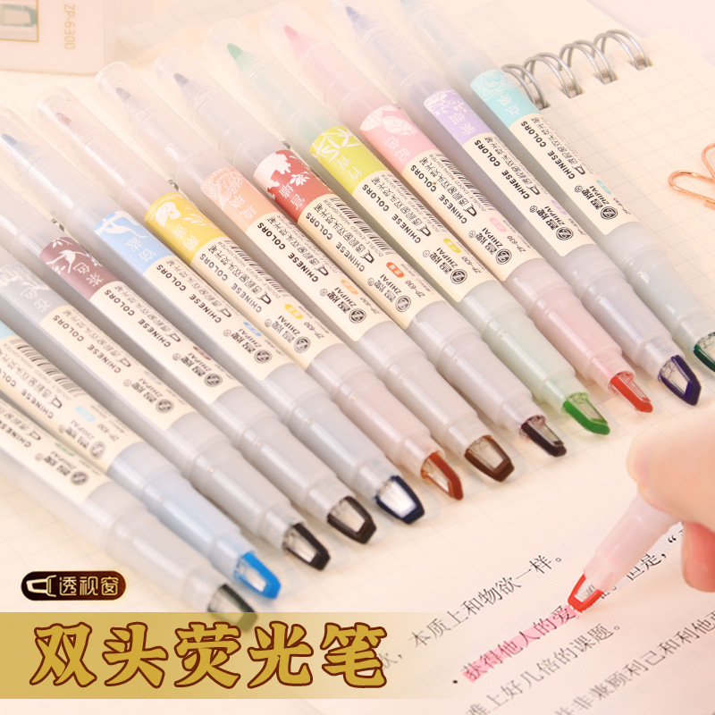 5 stks/set Dubbele Tip Markeer - Pastel Highlighter Set Double Ended recensie en prijs