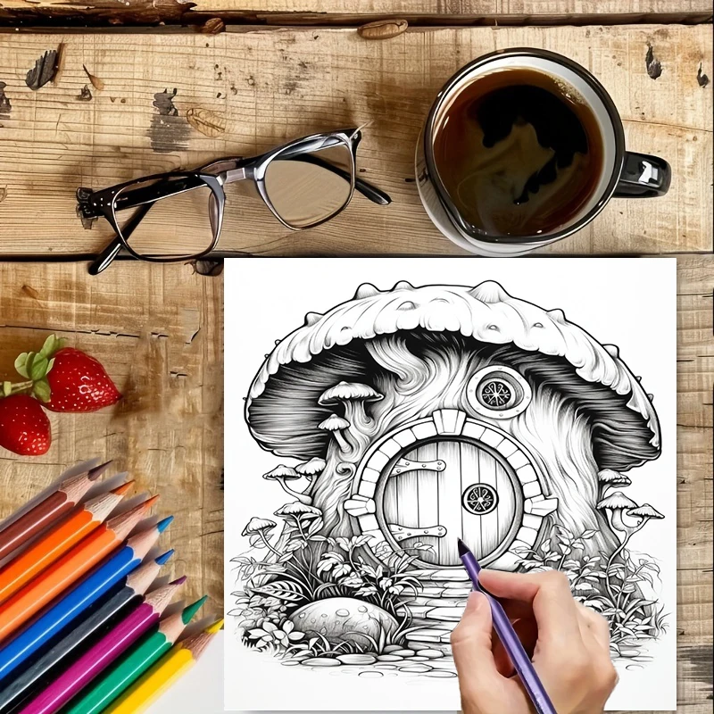 Kleurboek Fairy Door voor volw - School Supplies recensie en prijs