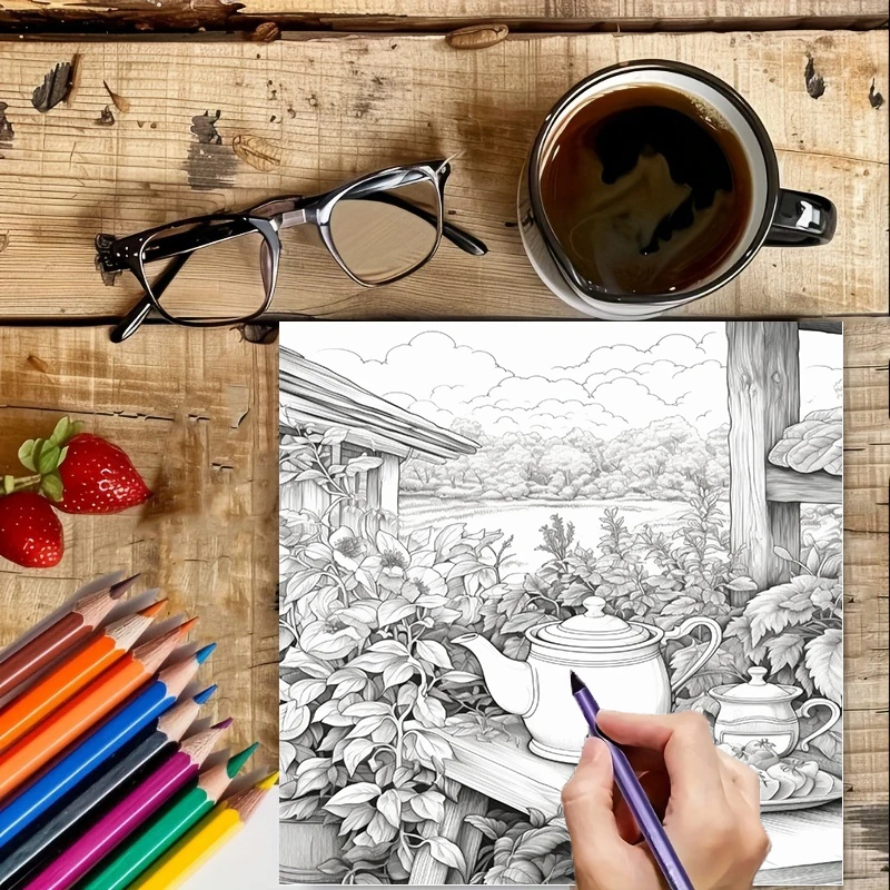 Tea In The Gardens kleurboek v - School Supplies recensie en prijs