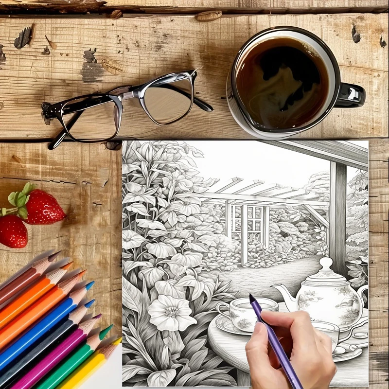 Tea In The Gardens kleurboek v - School Supplies recensie en prijs